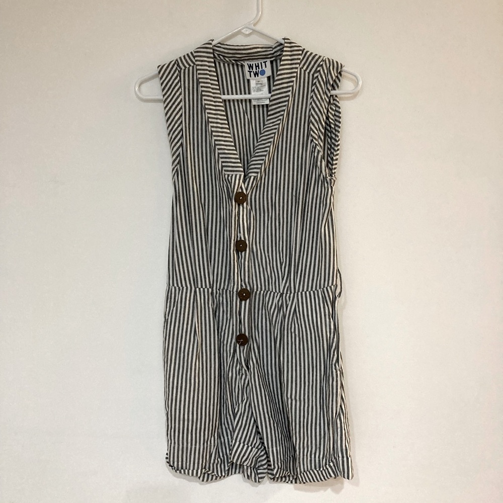 WHIT TWO midi striped romper, size 2P